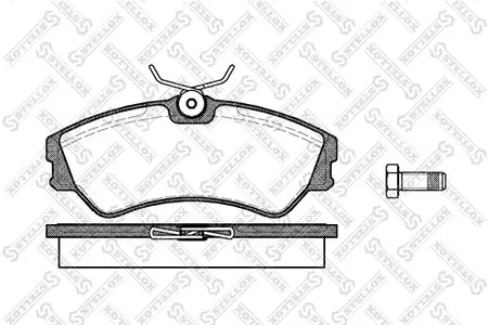 394 000-SX STELLOX Колодки дисковые передние